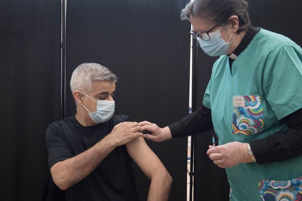 Sadiq Khan receives Pfizer Covid vaccine as he insists he 'didn't wince'