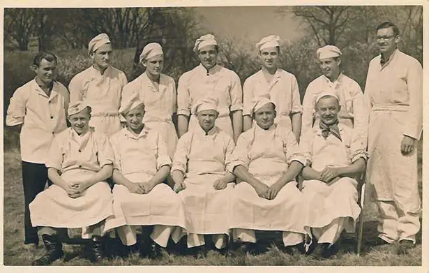 The chefs at the camp, who would all be Prisoners of War themselves