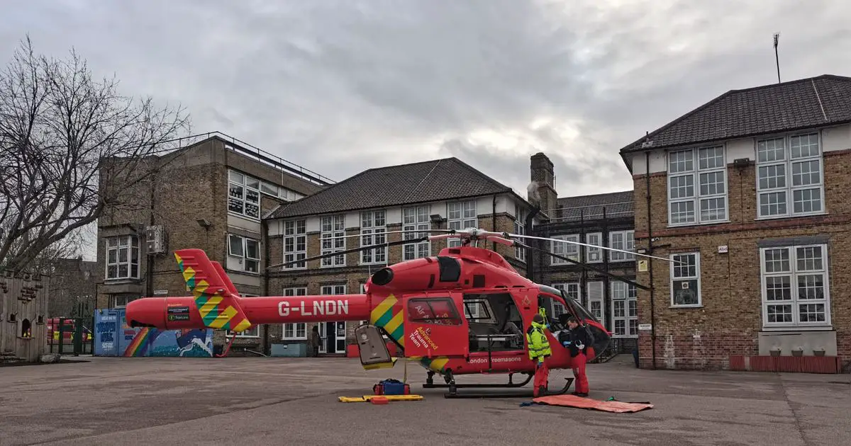 Drayton Park live: Air ambulance lands at emergency services incident