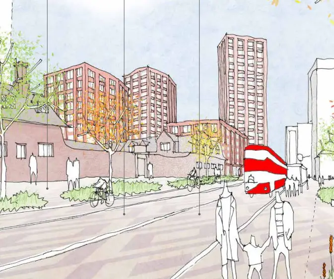 An artists impression of what the area could look like (Redbridge Council)