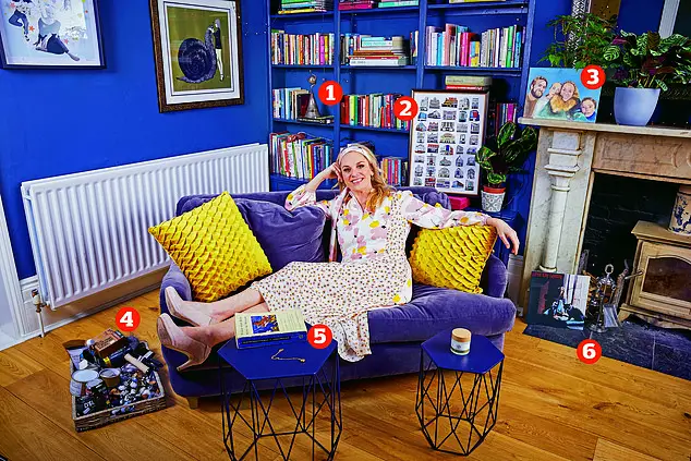 Award-winning stage and screen actress Tamzin Outhwaite, 50, shares items of significance from her home in north London (pictured above)