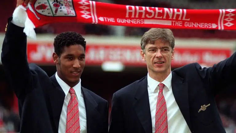 Anelka joined Arsenal for £500,000 from Paris Saint-Germain
