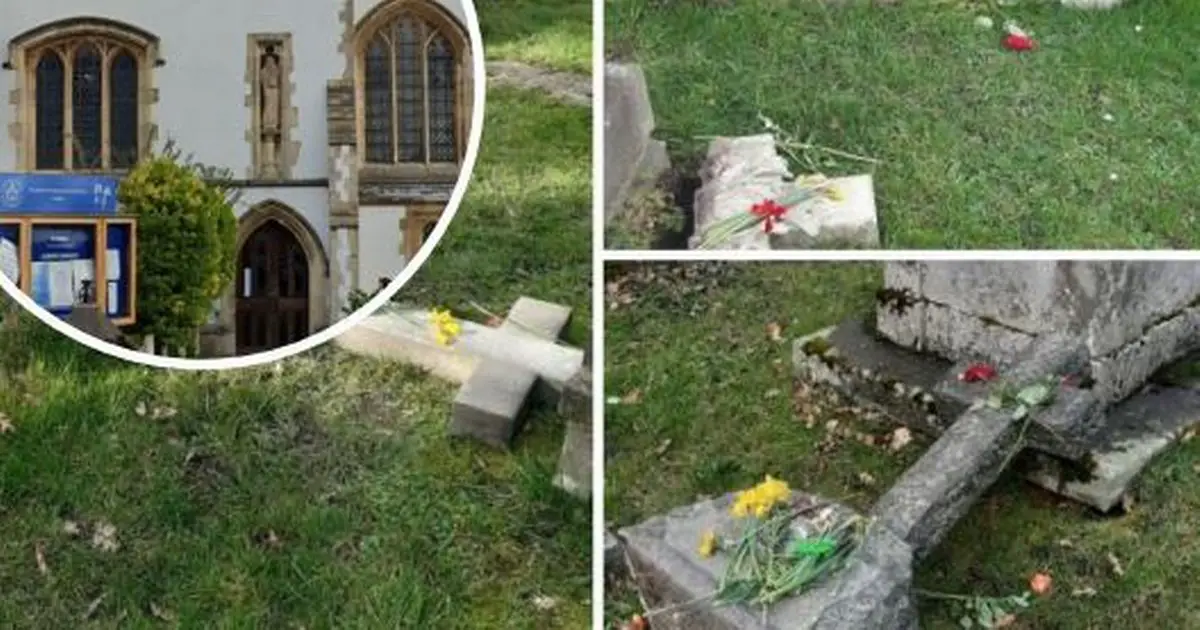 Thugs trash Barnet graveyard deliberately smashing apart headstones