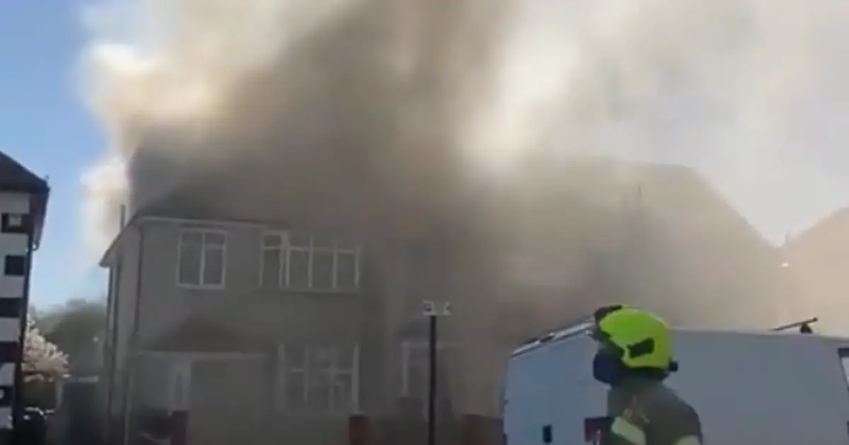 Hounslow fire live: Eight fire engines and 40 firefighters tackle blaze at semi-detached property