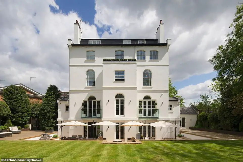 Stunning: The sumptuous west London home formerly rented by pop superstar Rihanna has had £4.5million slashed from its asking price after failing to attract potential buyers