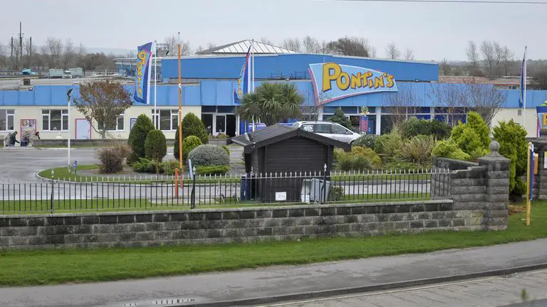 A general view of Pontin's signage at Brean, Somerset.